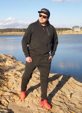 Спортивный мужской костюм на флисе! мужской худи на флисе !!!
