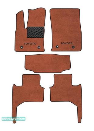 Двошарові килимки sotra premium terracotta для toyota land cru...