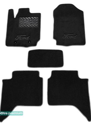 Двошарові килимки sotra premium graphite для ford ranger (mkii...