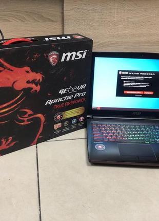 Игровой msi i7-6700hq/16озу/ssd + hdd/geforce gtx 1060 как новый