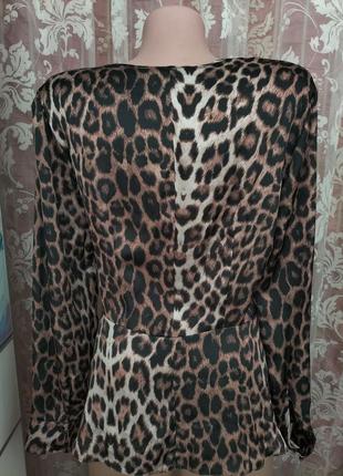 Блузка с леопардовым принтом lipsy7 фото