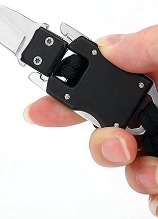 Тактический паракордовый браслет с раскладным ножом , браслет-нож3 фото