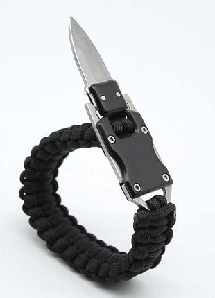 Тактический паракордовый браслет с раскладным ножом , браслет-нож
