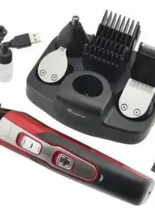Машинка на акумуляторі для стриження волосся 10 в 1 з тримером...5 фото