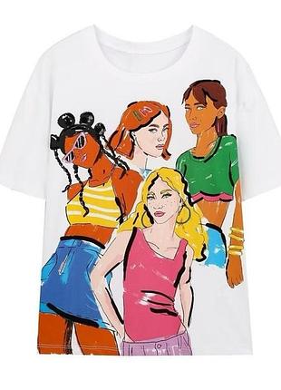 Трендовая футболка zara в наличии