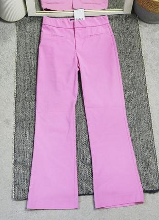 Новые классические розовые брюки zara5 фото