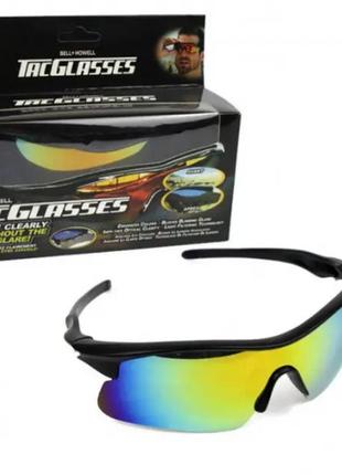 Водійські антивідблискові окуляри від сонця tac glasses2 фото