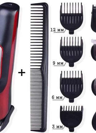 Професійна машинка для стриження волосся 10 в 1 тример gemei g...7 фото