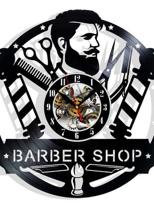 Барбер шоп перукарня годинник з вінілової платівки домашній декор подарунок на будь-який випадок