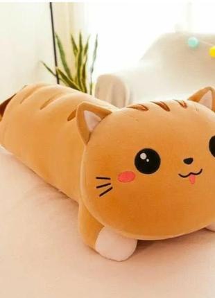 М'яка іграшка подушка кішка-обіймашка 70 см, дуже м'яка, плюше...
