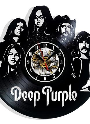 Deep purple настенные часы из виниловой пластинки домашний декор подарок на любой случай