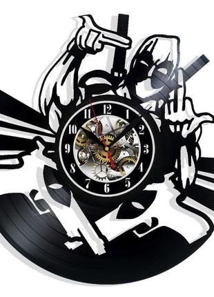 Deadpool настінний годинник з вінілової платівки домашній декор подарунок на будь-який випадок1 фото