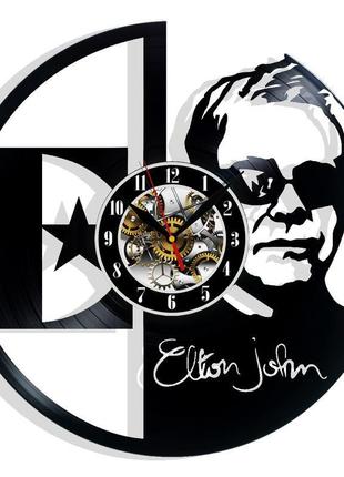 Elton john настенные часы из виниловой пластинки домашний декор подарок на любой случай