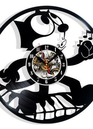 Felix the cat настенные часы из виниловой пластинки домашний декор подарок на любой случай