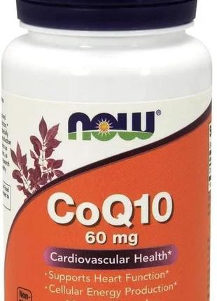 Коензим q10 now foods coq10 60mg 60 гелевих капсул