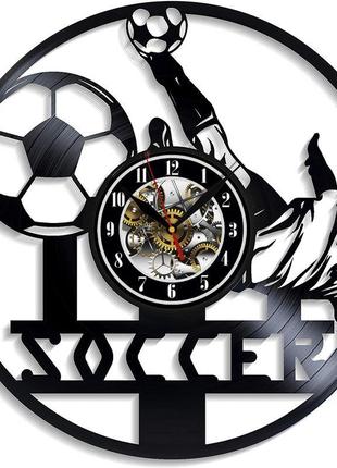 Футбол настінний годинник з вінілової платівки домашній декор подарунок на будь-який випадок