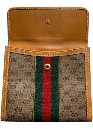 Оригинальный винтажный монограммный кошелек gucci5 фото