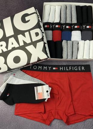 Труси 5шт + 18 пар шкарпеток tommy hilfiger/u6-s1/premium