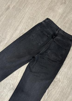 Джинсы zara, широтки прямые джинсы на высокой посадке5 фото