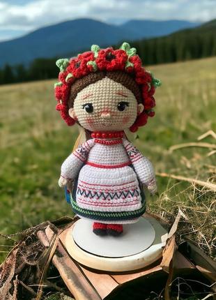 Вязаная кукла -украиночка2 фото