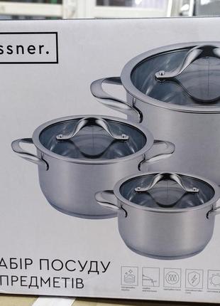 Набір каструль 6пр. lessner 55877-set6