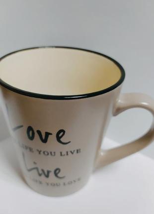 Чашка milika love&live; gray(410 мл)