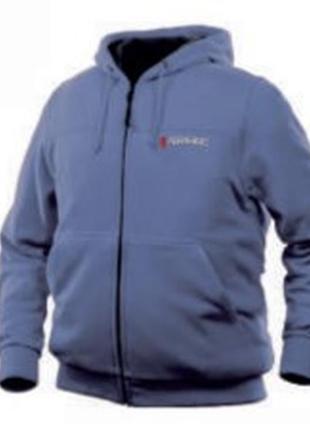 Куртка-байка с электроподогревом водоотталкивающая(р.48-50, синяя, акб:5v, 2a, от 10000 mah, 3 режима нагрева,1 фото