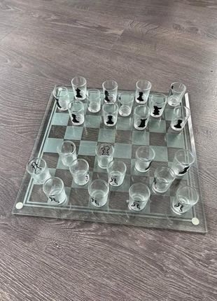 Ігровий набір (шахати з чарками, шашк) (35х35х6, 5 см)