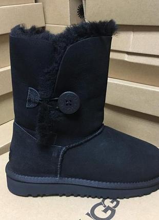 Чоботи ugg bailey button black (оригінал)