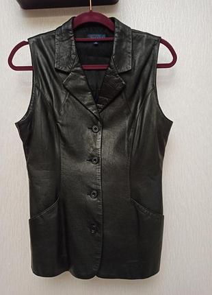 Жилетка з натуральної шкіри jigsaw