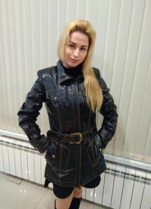Жіноча куртка шкіряна туреччина2 фото