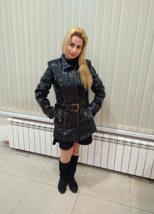 Жіноча куртка шкіряна туреччина3 фото