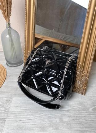Prada женская сумка прада черный цвет кожа2 фото