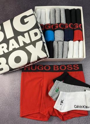 Труси 5шт + 18 пар шкарпеток hugo boss/u120/premiun