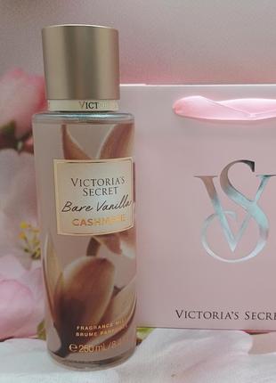 Парфюмированный мист для тела и волос bare vanilla cashmere victoria’s secret.