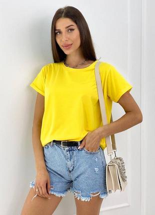 Базова футболка oversize  натуральний котон