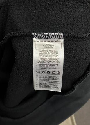 Черная толстовка от бренда adidas6 фото