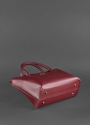 Женская кожаная сумка midi бордовая	bn-bag-24-vin5 фото