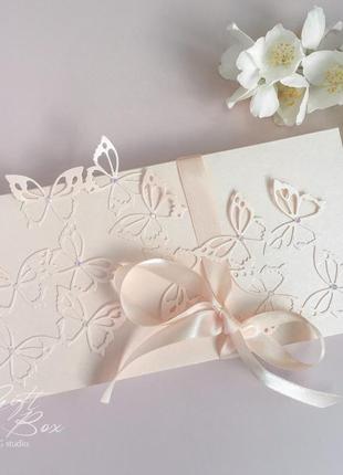 Gift box "butterfly" - открытка в коробочке