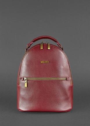 Кожаный женский мини-рюкзак kylie марсала bn-bag-22-marsala6 фото