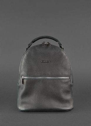 Кожаный женский мини-рюкзак kylie черный  bn-bag-22-onyx5 фото