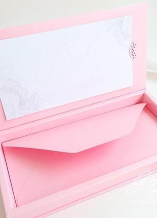 Gift box "wedding day" колір 3 - листівка в коробочці2 фото