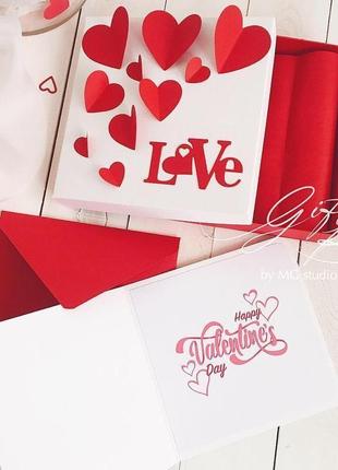 Giftbox “valentine’s day” - открытка в коробочке8 фото