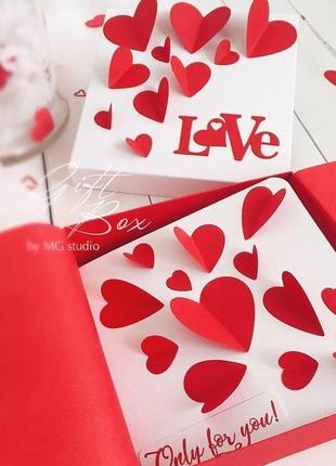 Giftbox "valentine's day" - листівка в коробочці6 фото