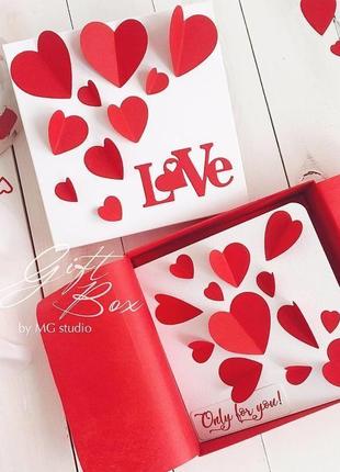 Giftbox “valentine’s day” - открытка в коробочке5 фото