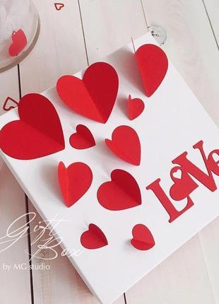 Giftbox “valentine’s day” - открытка в коробочке