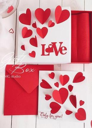 Giftbox “valentine’s day” - открытка в коробочке7 фото