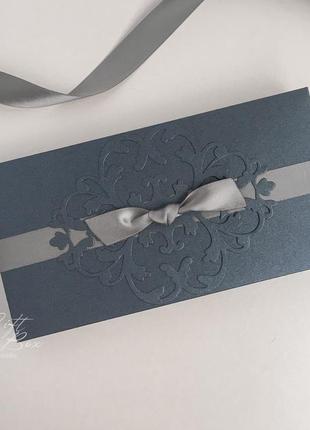 Giftbox “pino”  цвет 2 (платиновый) - открытка в коробочке