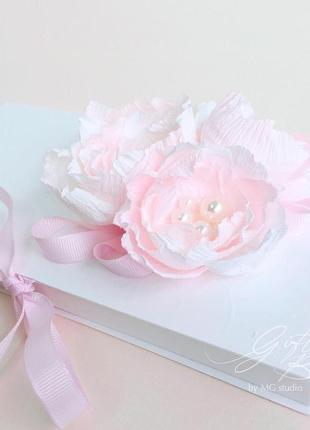 Gift box "kollet" цвет 1 (бело-розовый) - открытка в коробочке3 фото