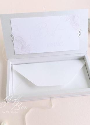 Gift box “vida” цвет 2 (белый) - открытка в коробочке3 фото